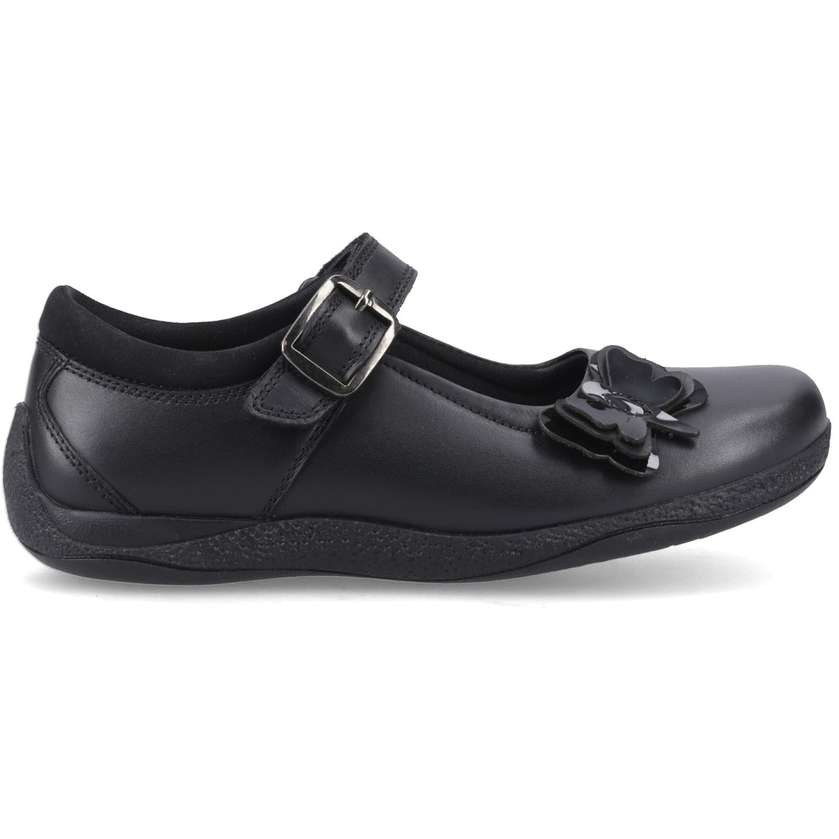 Hush Puppies Junior Girls JULIE BALLERINA JNR Black