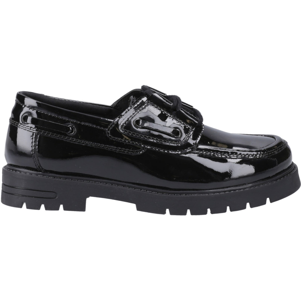 Hush Puppies Girls Lucy Patent Snr Black