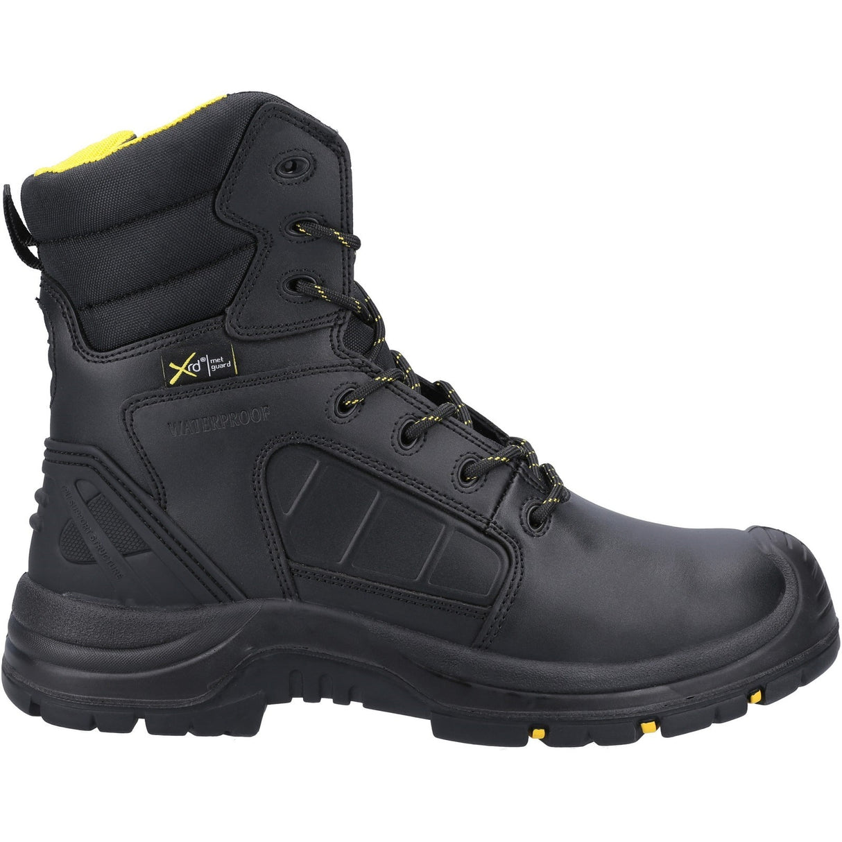Amblers Safety Unisex AS350C Berwyn Hi-Leg Waterproof Metal Free Metatarsal Safety Boot Black