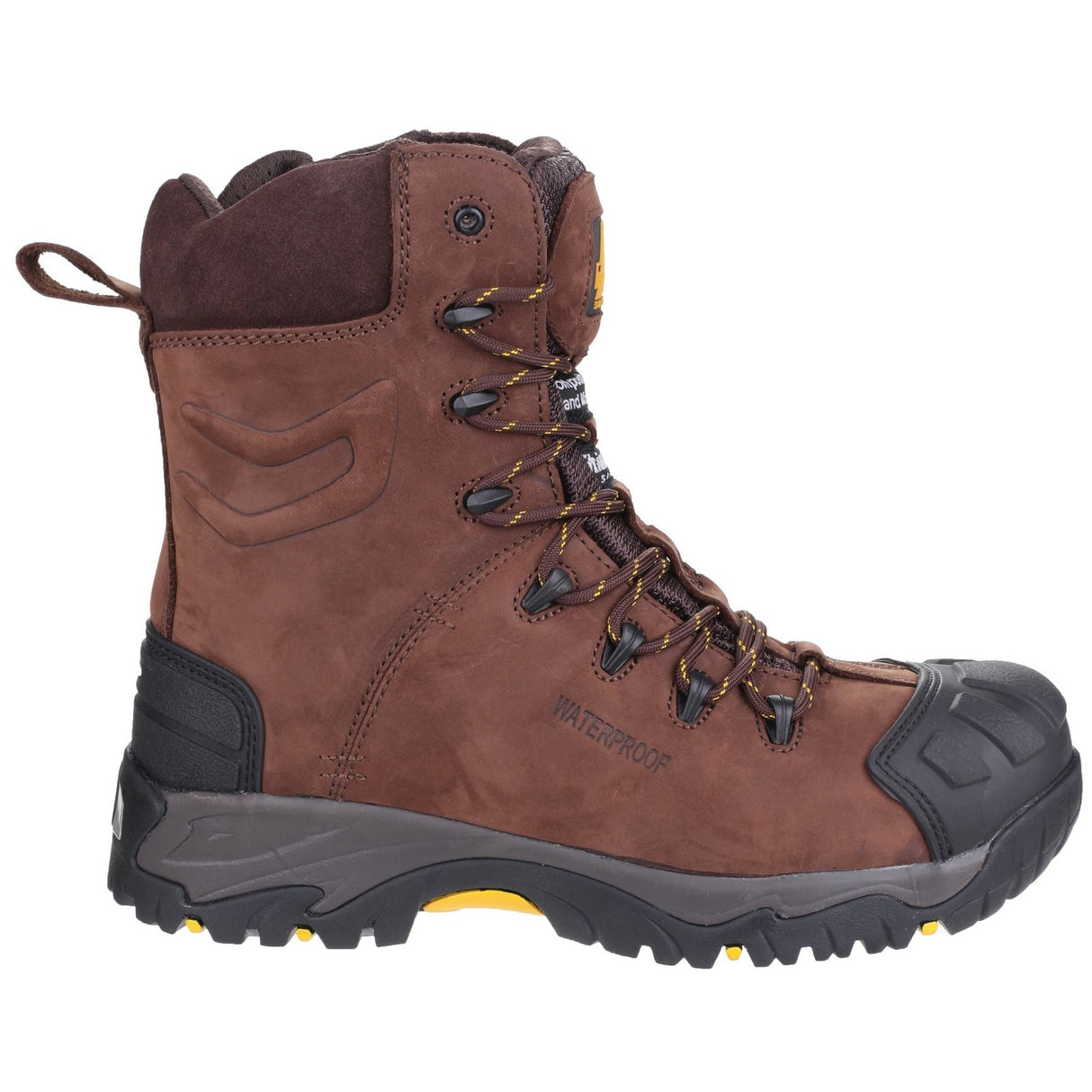Amblers Safety Mens AS995 Pillar Hi-leg Safety Boot Brown