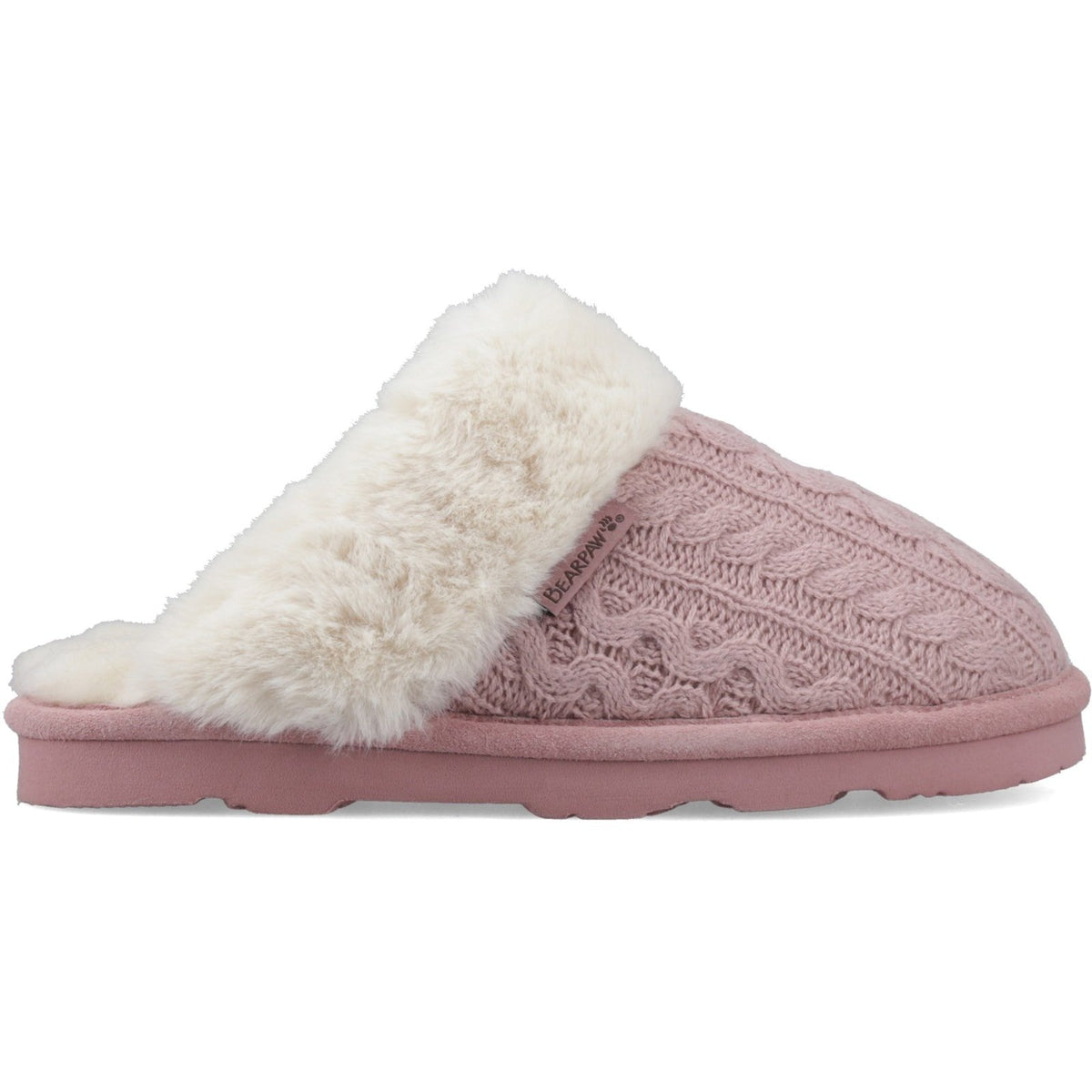 Bearpaw Womens RUMIE CABLE KNIT PEONY