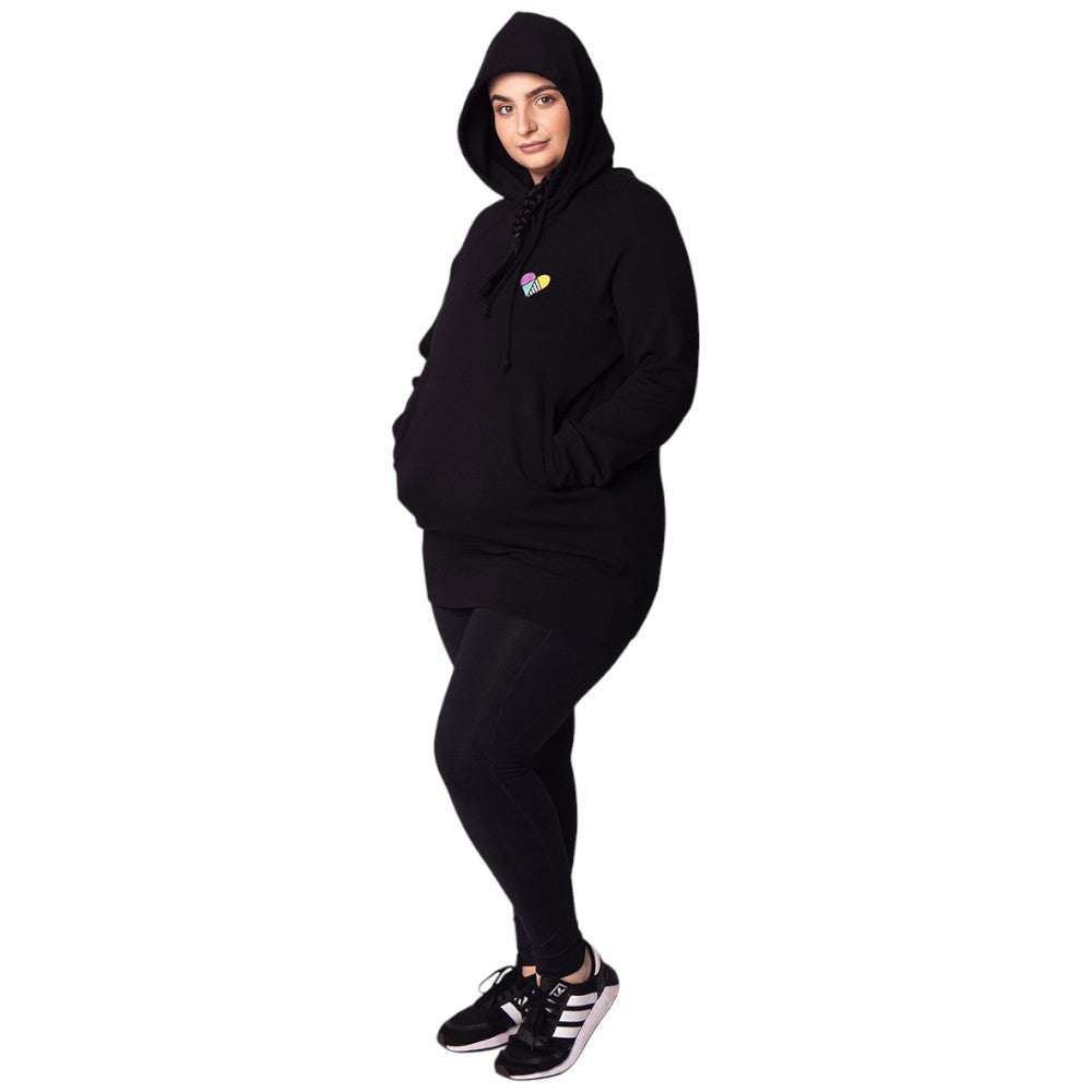 Peachylean Relaxed-Fit Oversized Womens Logo Hoodie