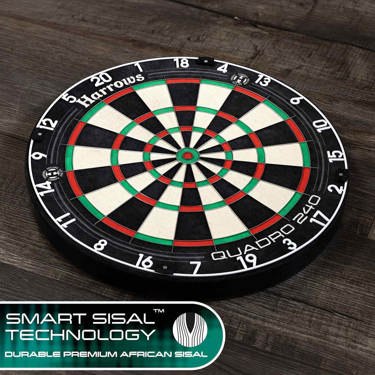 Harrows Quadro 240 Dartboard 0