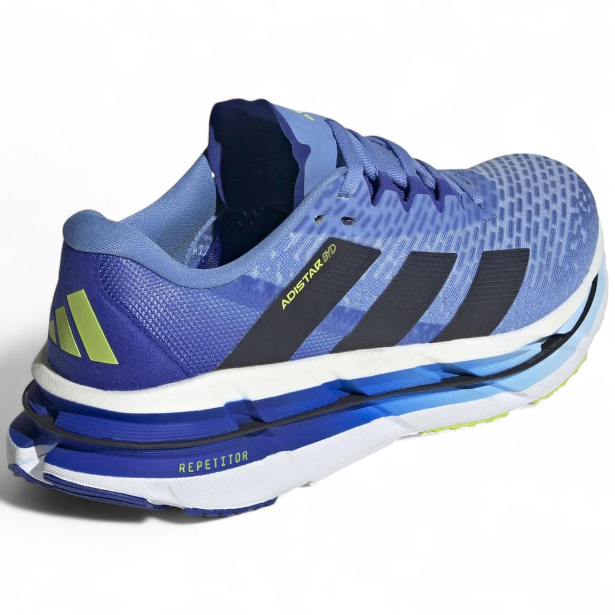 adidas Adistar BYD Mens Regular-Fit Cushioned Running Shoes