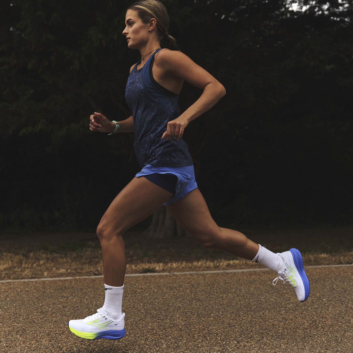 MIZUNO WAVE RIDER 29 WHITE/YELLOW