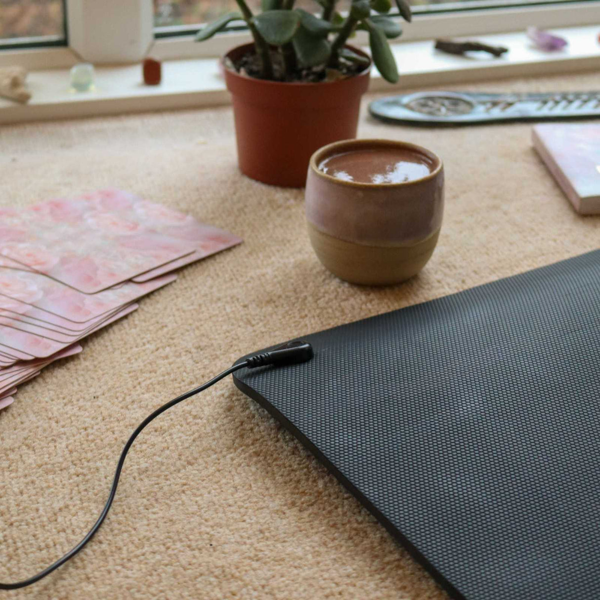 DREAM ACRES Grounding Fitness Mat Black