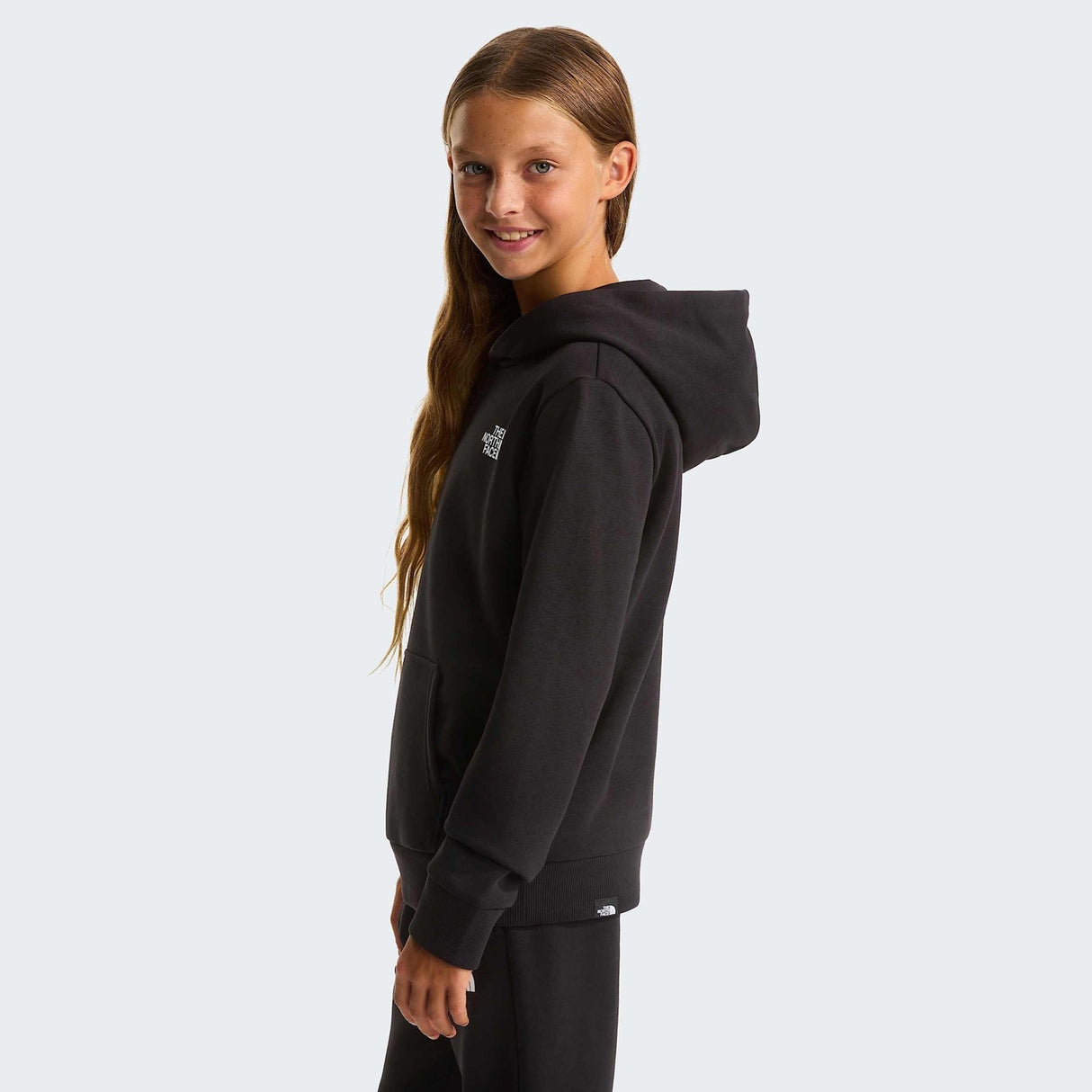 TNF GIRL TEEN DOME LIGHT HOODIE Black