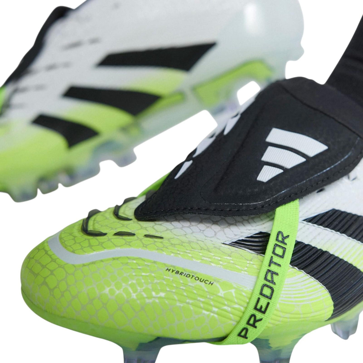 adidas Predator Elite Fold-Over Tongue Adults Firm Ground Football Boots Model Close-Up Front View