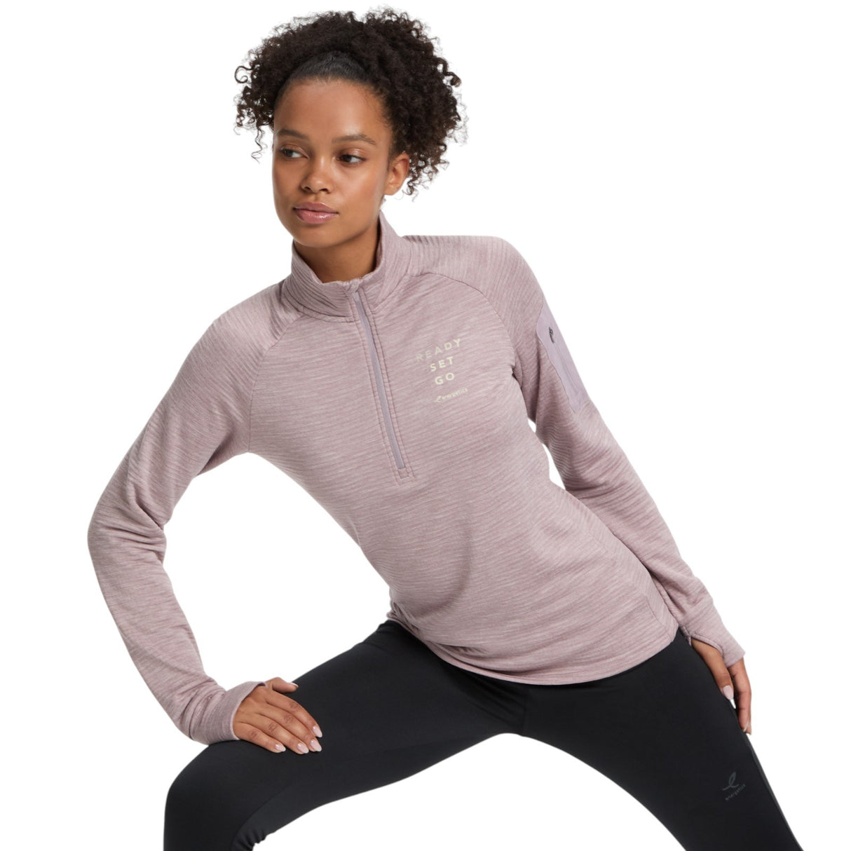 Energetics Wilona Womens Midlayer Half Zip Long Sleeve Fleece Top