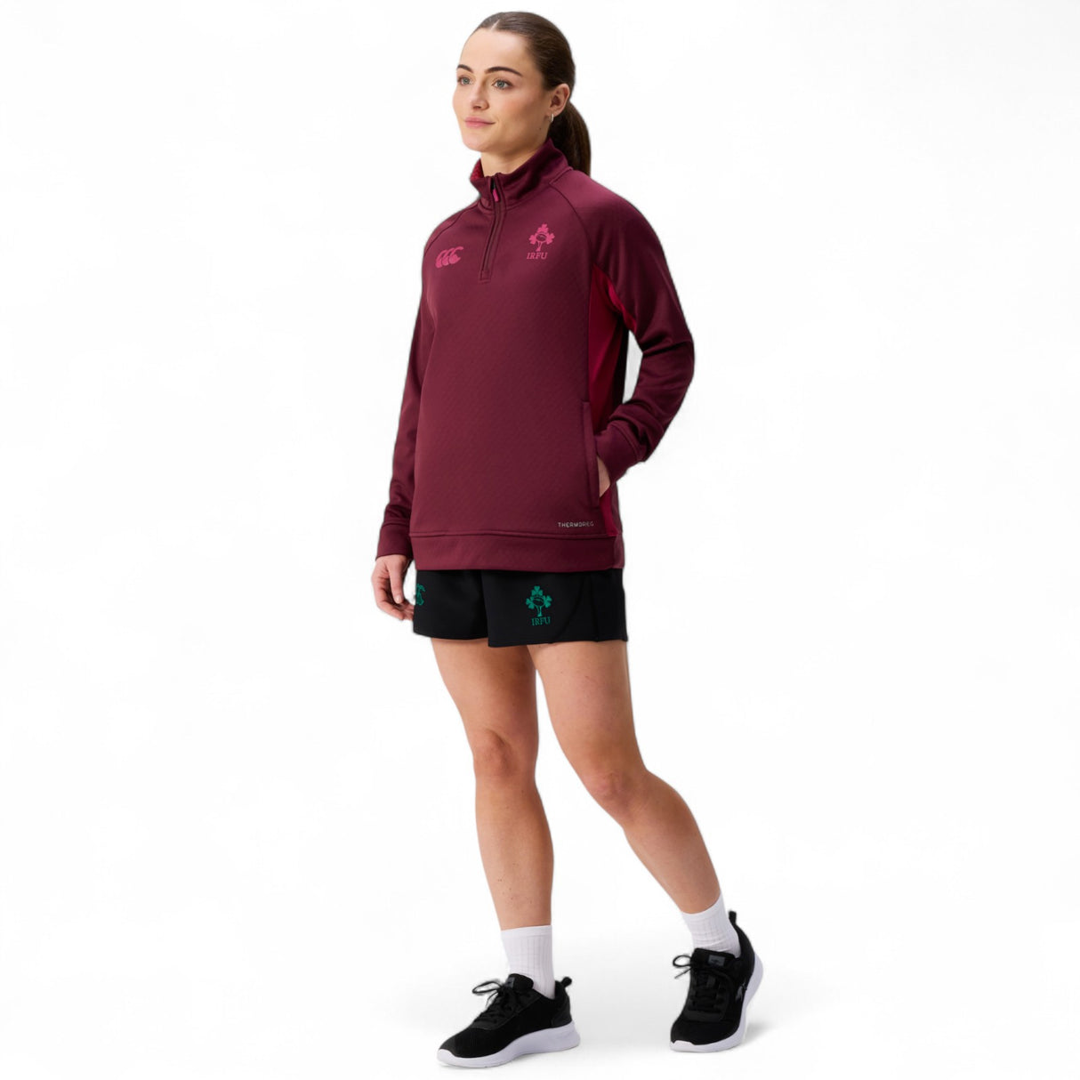 Canterbury IRFU Ireland Rugby Womens Half-Zip Training Top