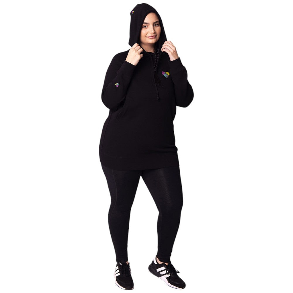 Peachylean Relaxed-Fit Oversized Womens Logo Hoodie