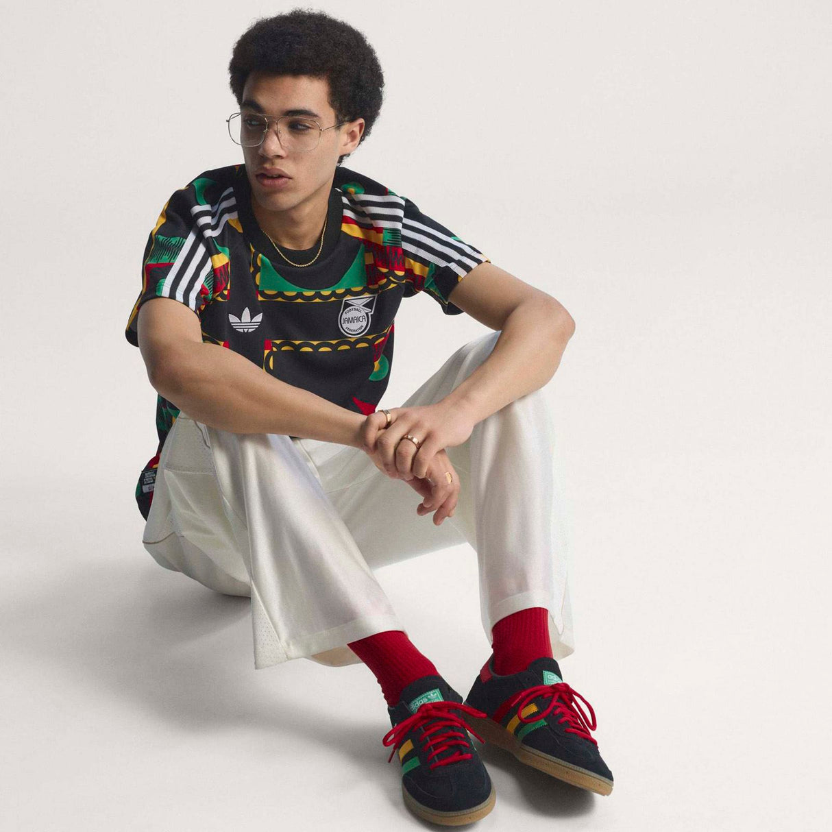 adidas Jamaica WC26 OG Tee Black/Multi