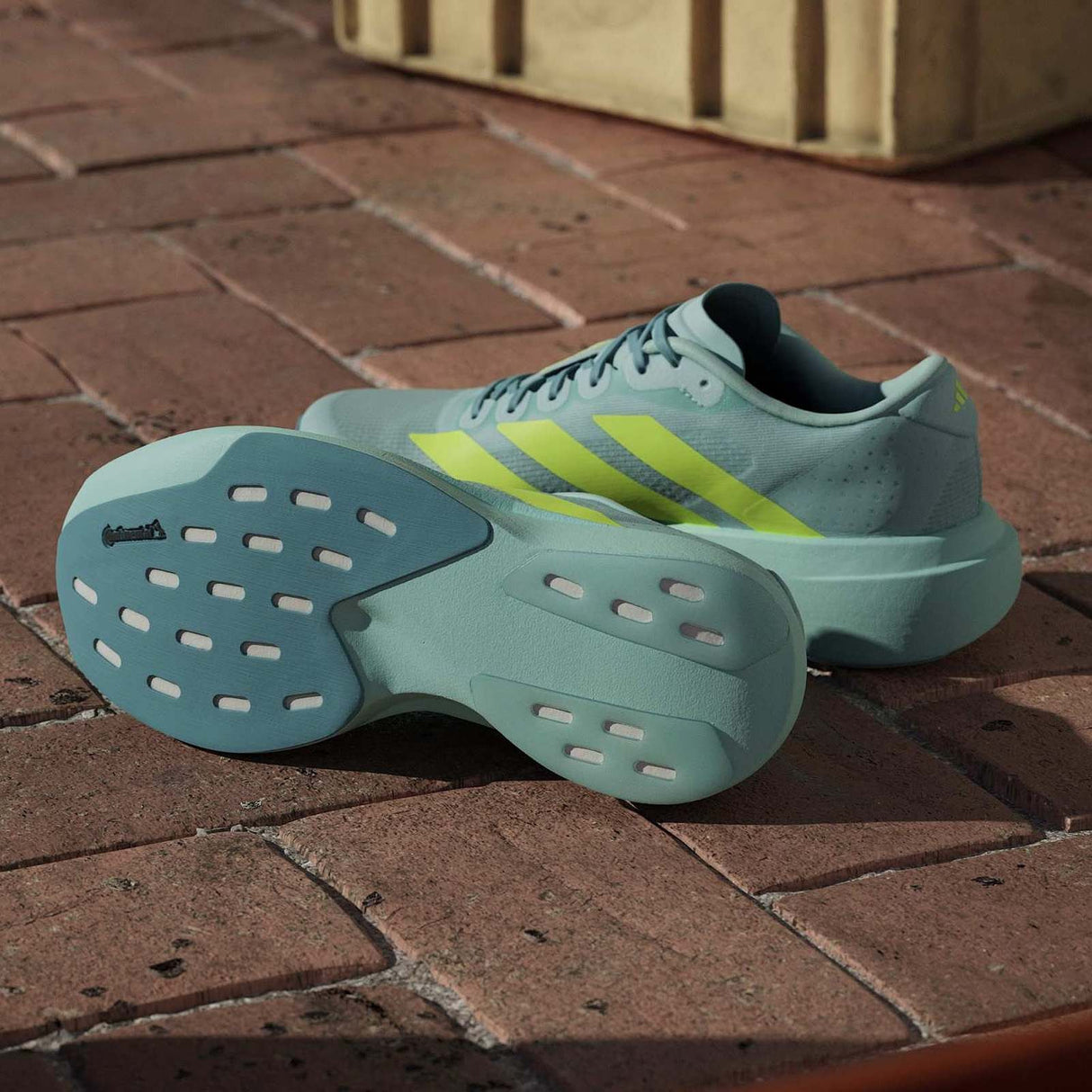 adidas Adizero EVO SL Womens Regular-it Lace Running Shoes