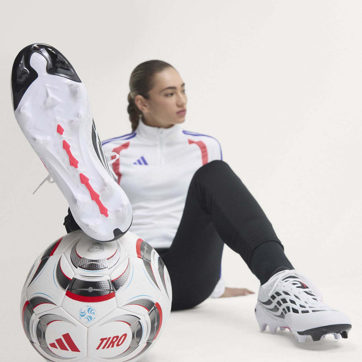 adidas Predator League FG White Red