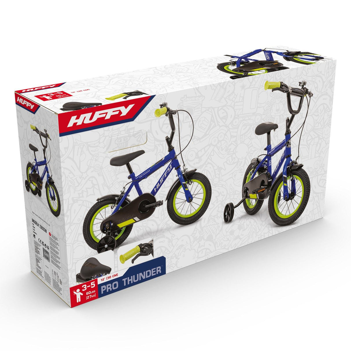 Huffy Pro Thunder Kids 12in Bike Blue