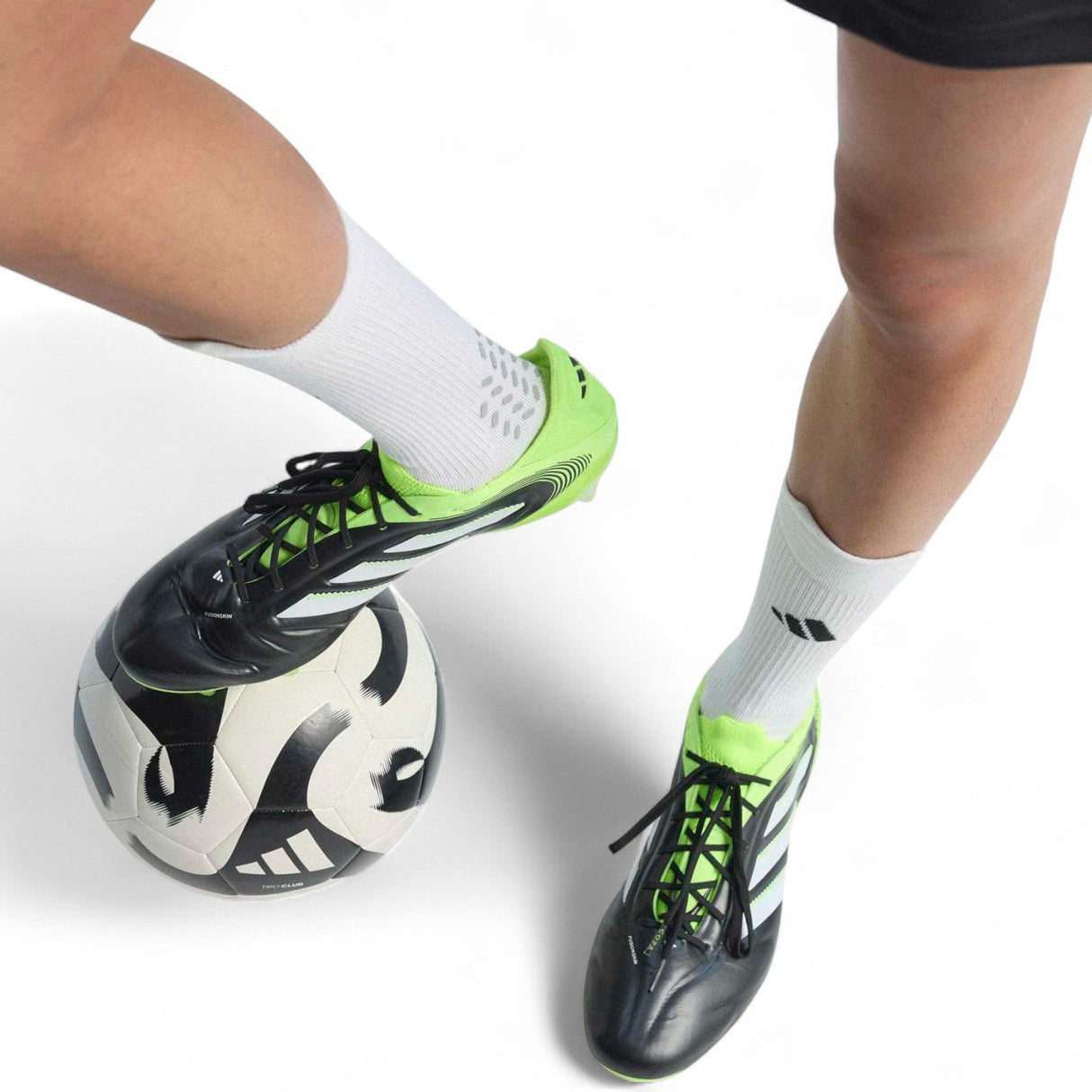 adidas Copa Pure III Elite Adults Firm Ground Rugby Boots Model with Ball Top View