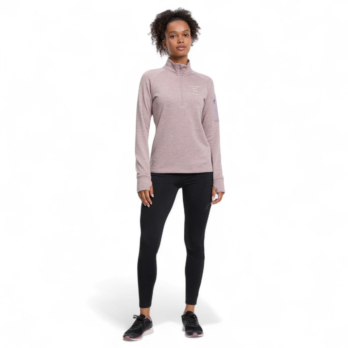 Energetics Wilona Womens Midlayer Half Zip Long Sleeve Fleece Top