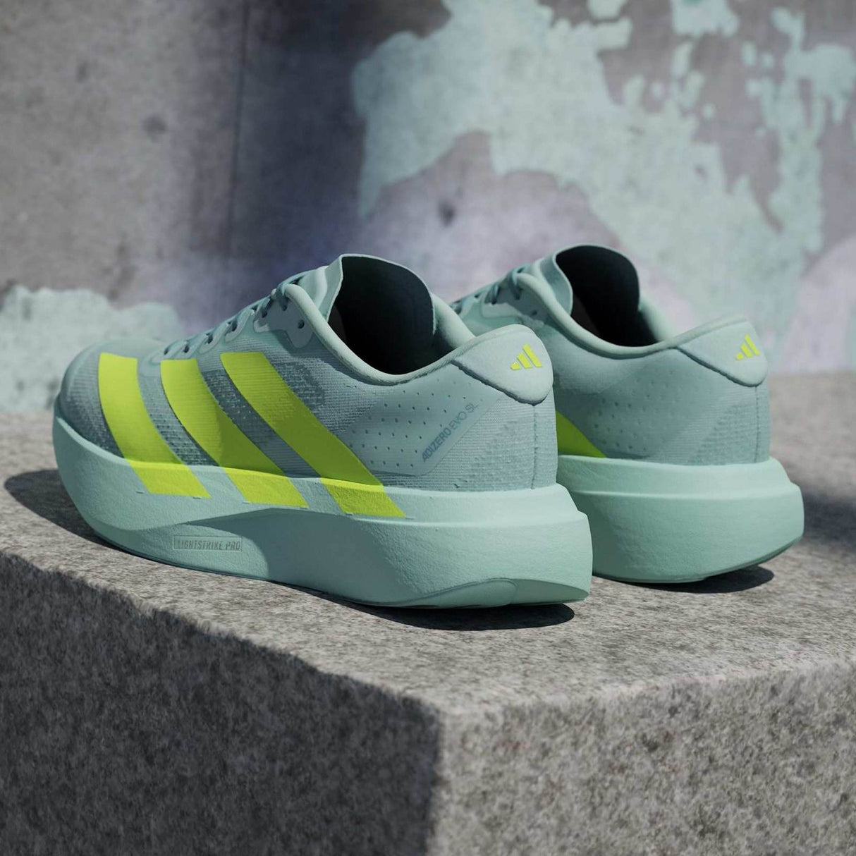 adidas Adizero EVO SL Womens Regular-it Lace Running Shoes