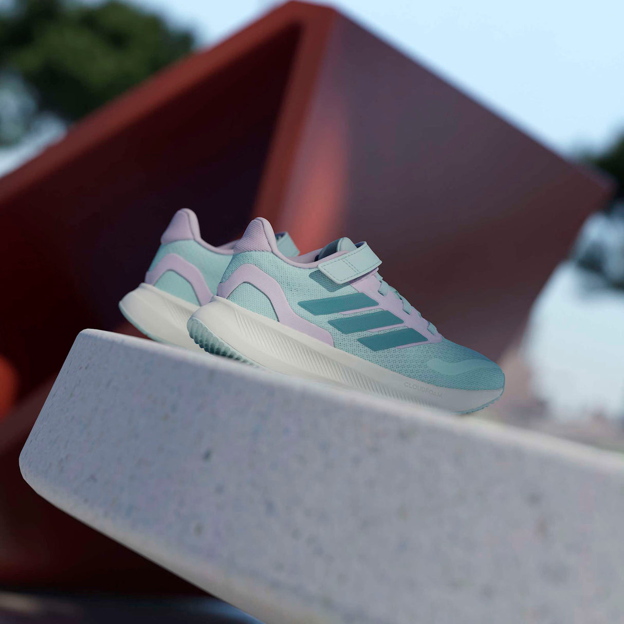 adidas RUNFALCON 5 EL C JNR GIRL Green