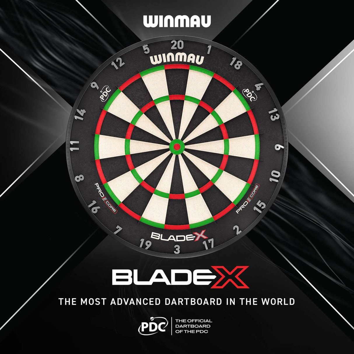 Winmau Blade X Official PDC Competition Premium Dartboard