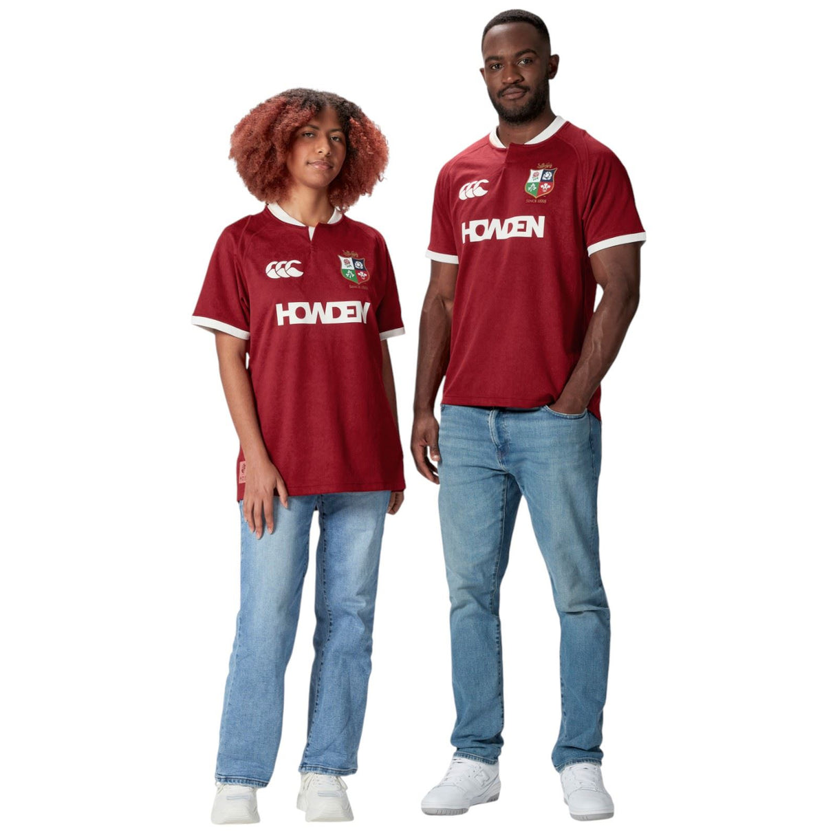 Canterbury British & Irish Lions Rugby 2024/25 Unisex Short Sleeved Replica Jersey Full-Length Models View
