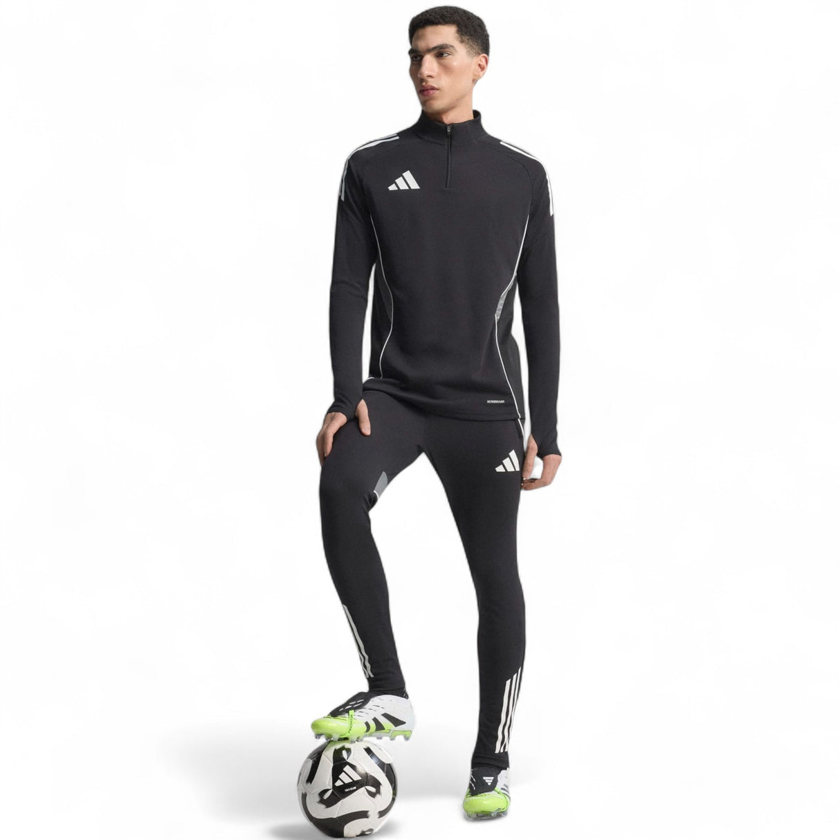 adidas Predator Elite Fold-Over Tongue Adults Firm Ground Football Boots Model Standing View