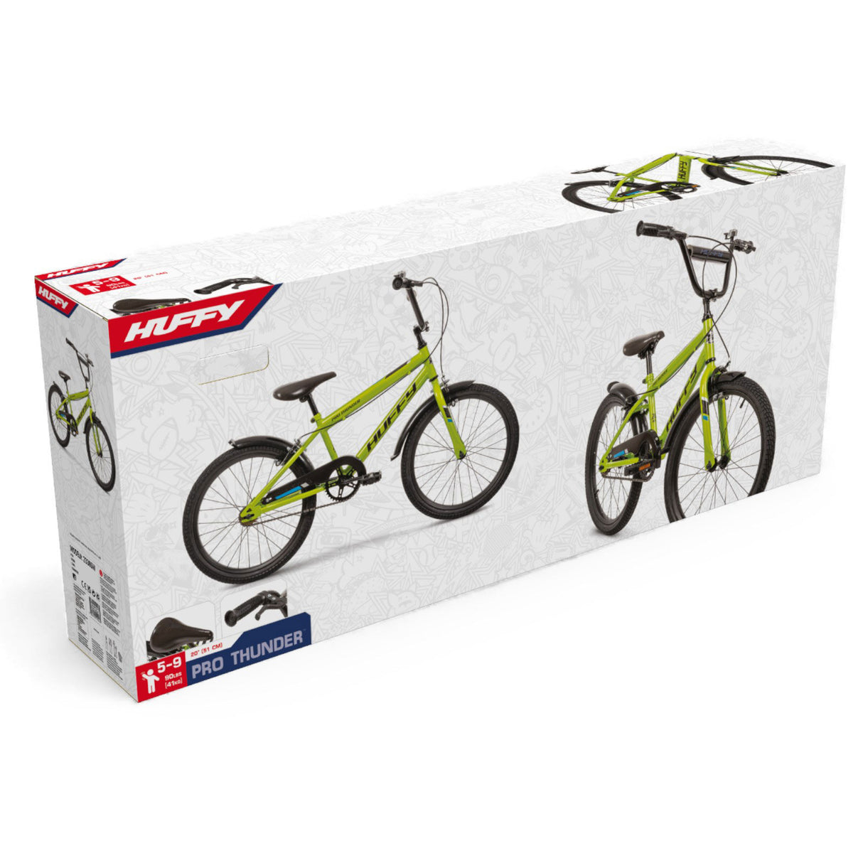 Huffy Pro Thunder Kids 20in Green