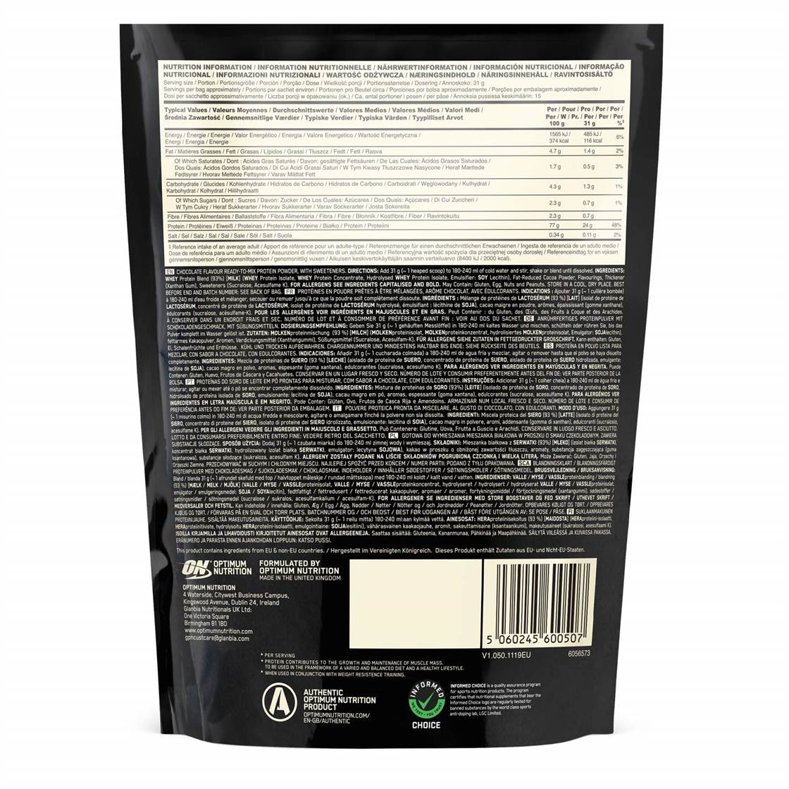 Optimum Nutrition 100% Whey Gold Standard