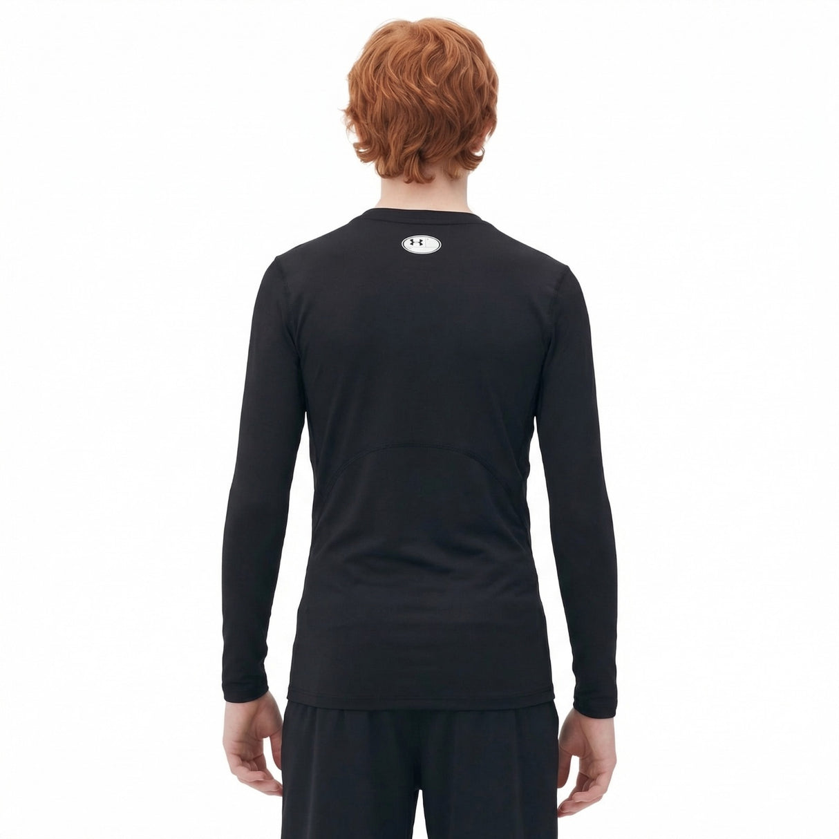 UA Boys HG Armour LS Top Black