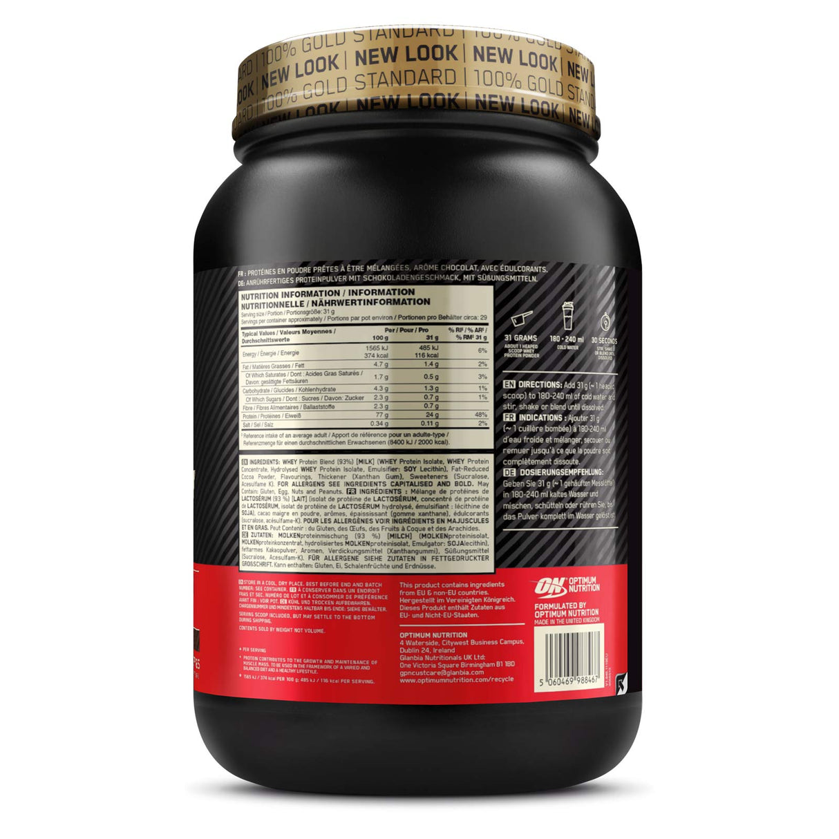 ON Gold 100% Gold Standard Whey 2lb Tub