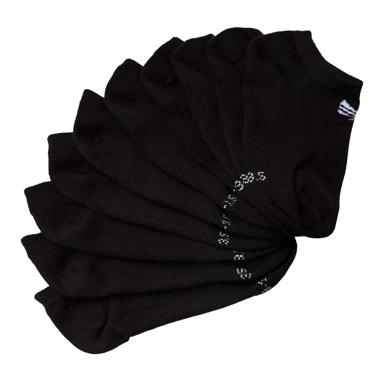 Puresox 5 Pack Kids Socklet Black