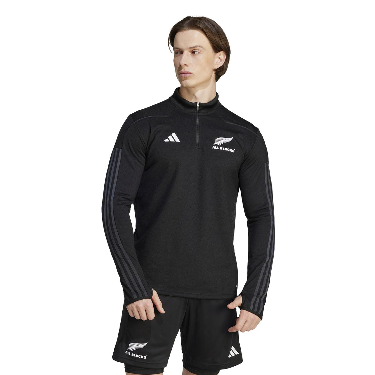 adidas All Blacks Rugby AEROREADY Warming Long Sleeve Fleece Top