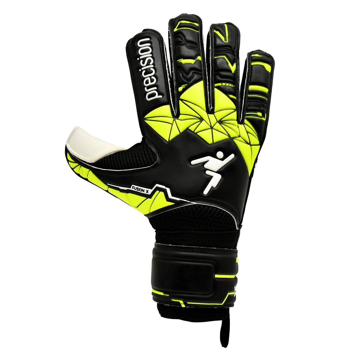 Precision Fusion X Flat Cut Finger Protect Kids Goalkeeper Gloves