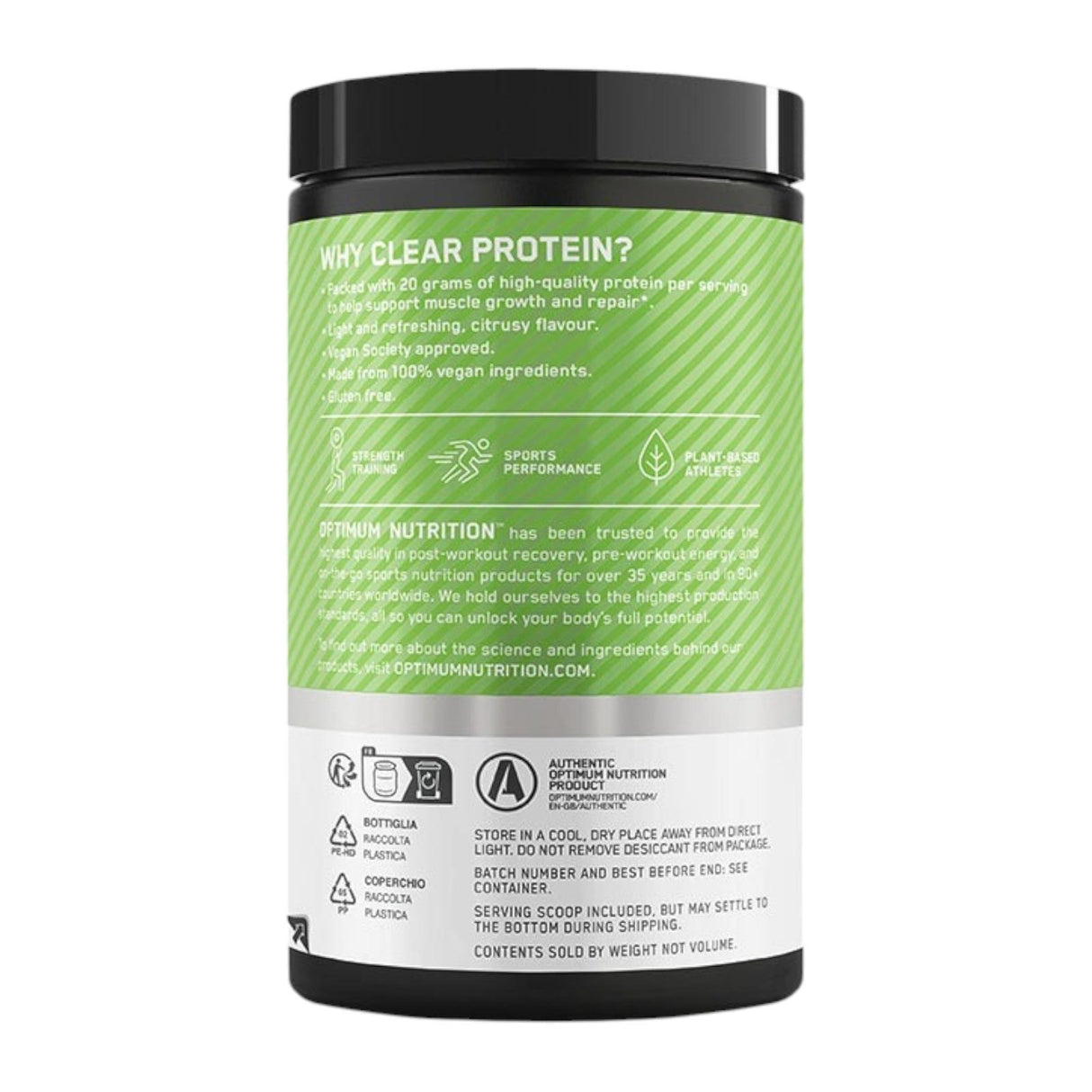 Optimum Nutrition Clear Protein 100% Plant Protein Isolate 280g