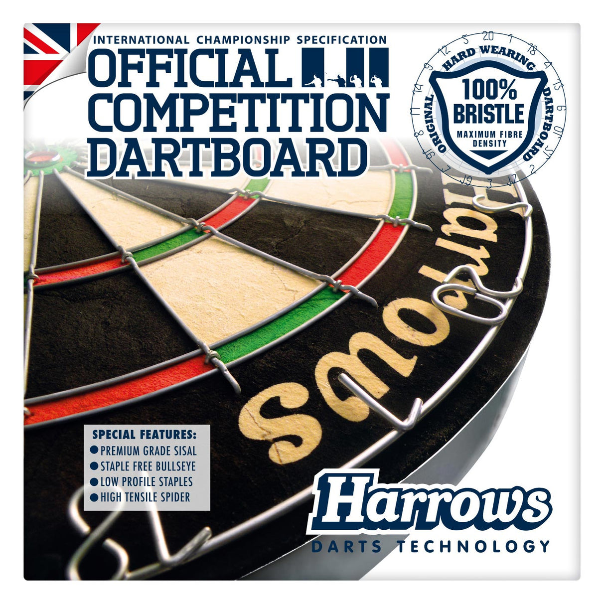 Harrows Official Competition Bristle Dartboard