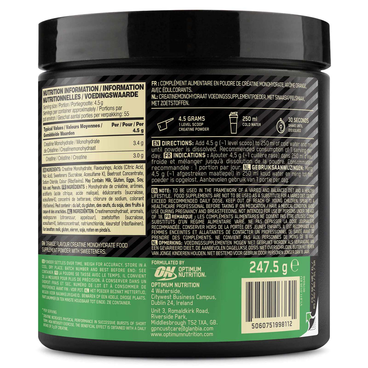 Optimum Nutrition Creatine Powder 240g