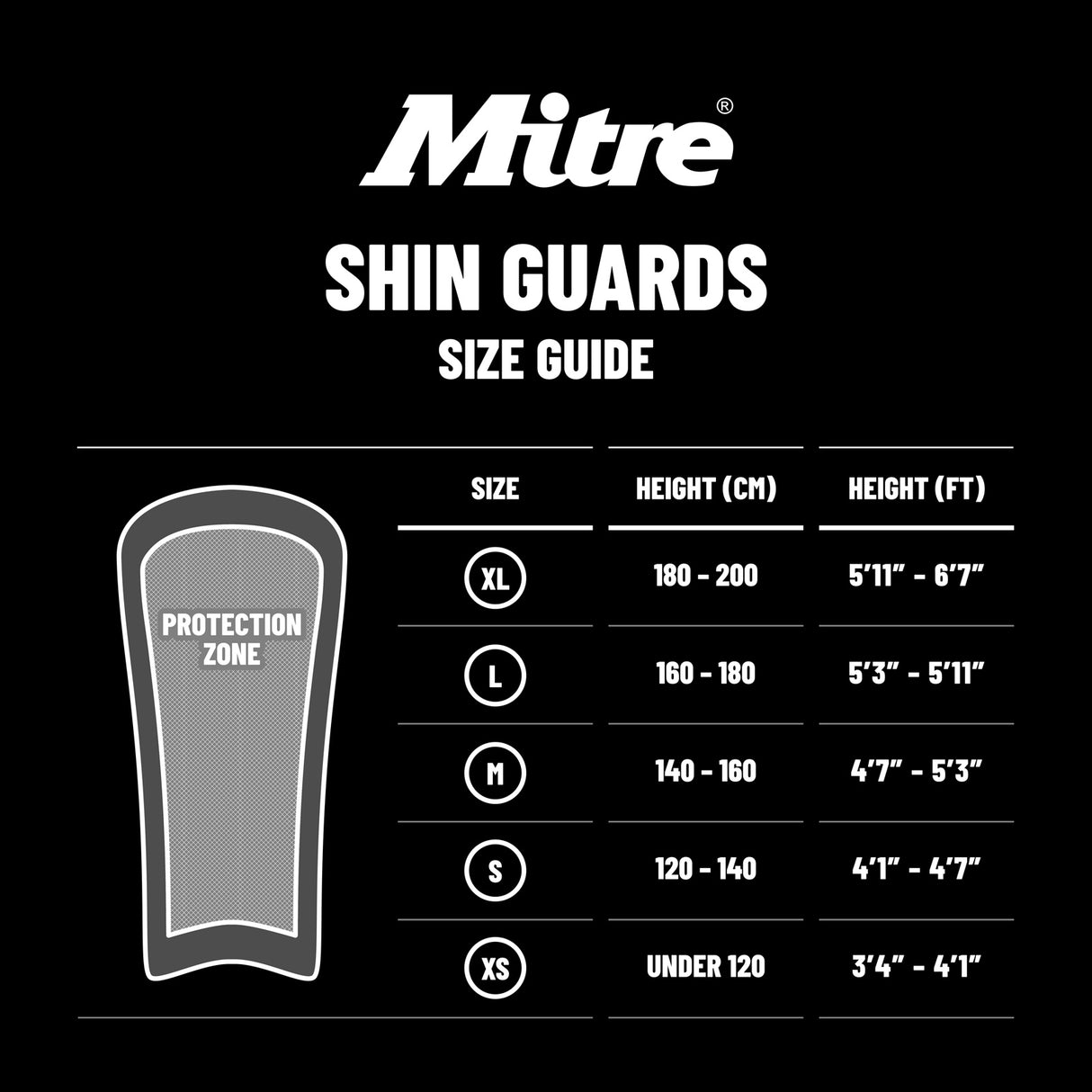 Mitre Aircell Carbon Slip Shin Guards