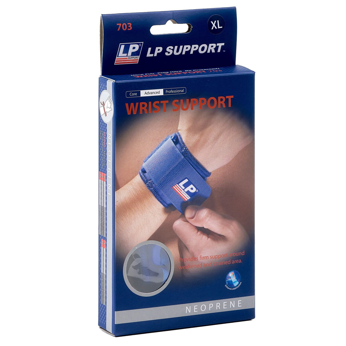 LP Neoprene Wrist Support Blue