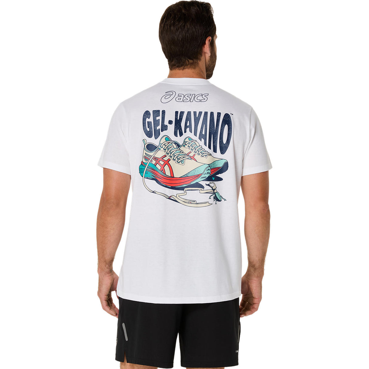 Asics Road Mens Graphic Short Sleeve T-Shirt