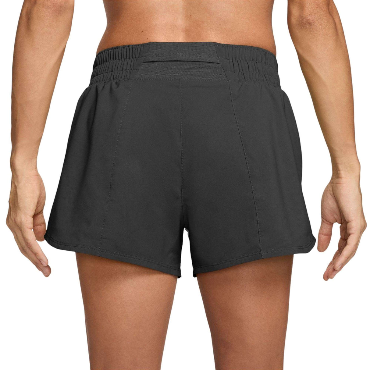 Nike One Swoosh Womens Dri-Fit Mid-Rise Brief-Lined Running Shorts