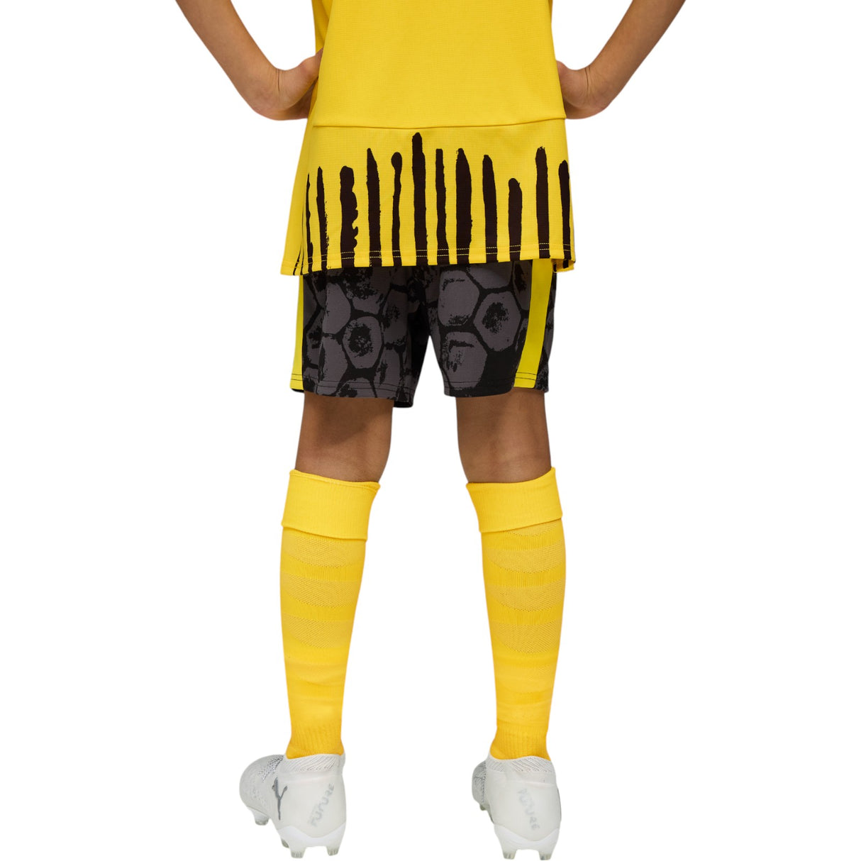 Puma Kidsuper x Borussia Dortmund Football 2025/26 Kids Short Model Back View
