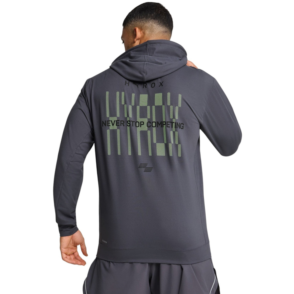 Puma x HYROX Cloudspun Mens Training Pullover Hoodie Model Back View