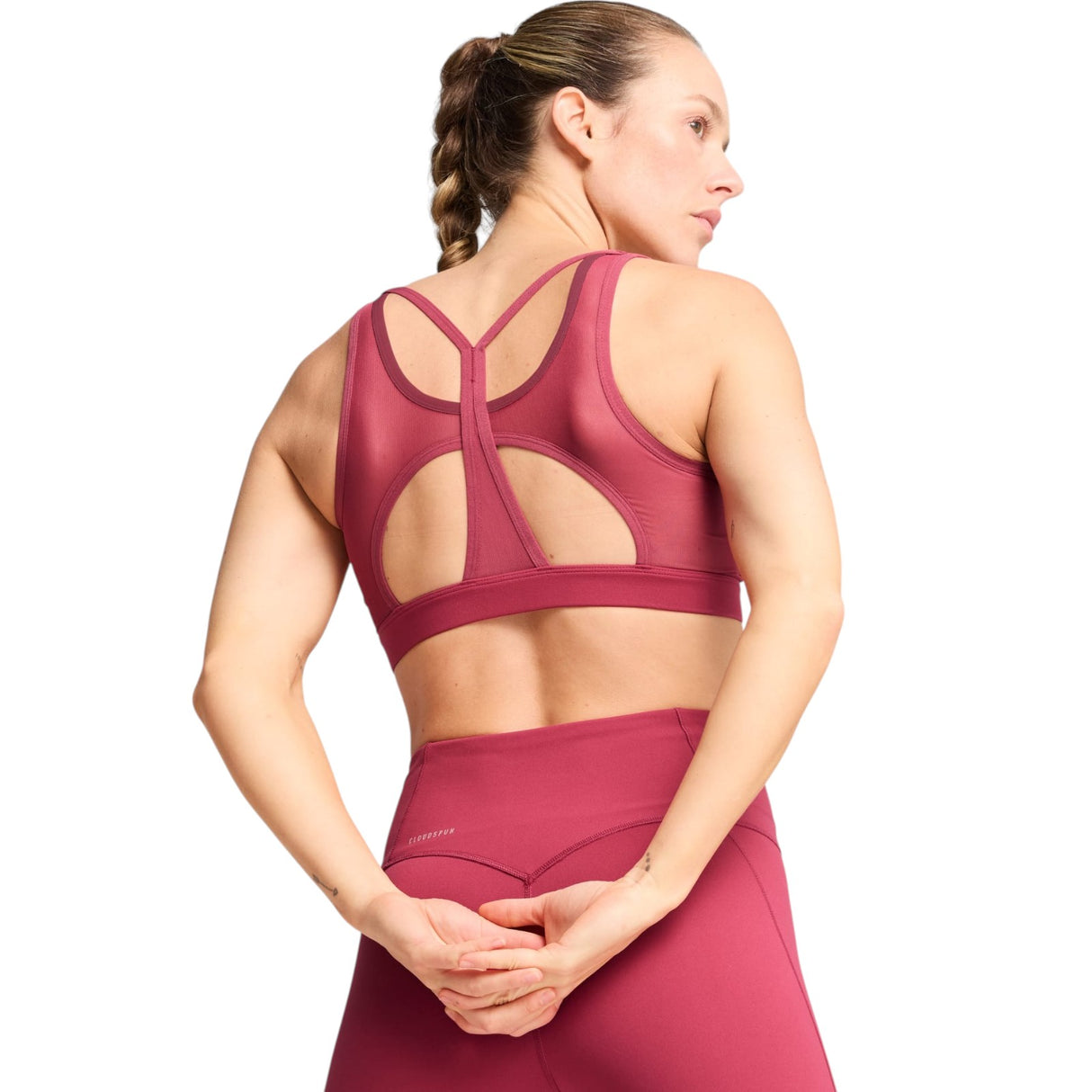Puma 4KEEPS CLOUDSPUN Womens Regular-Length Sports Bra