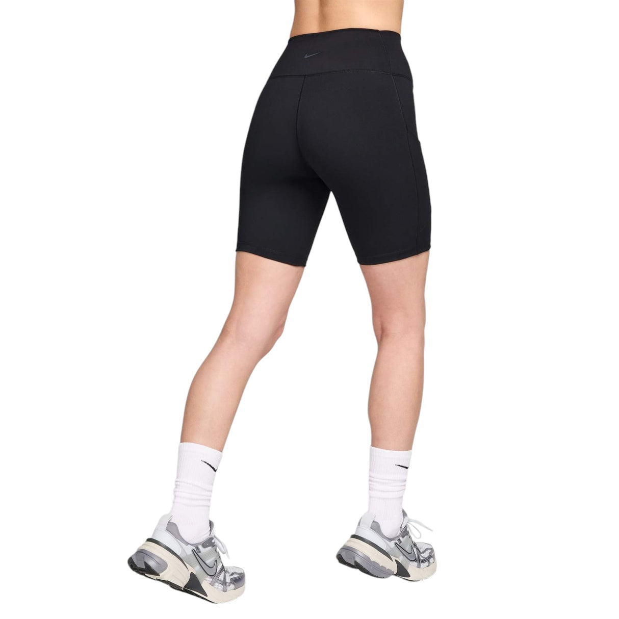 Nike One Womens High-Waisted 8" Biker Shorts With Pockets