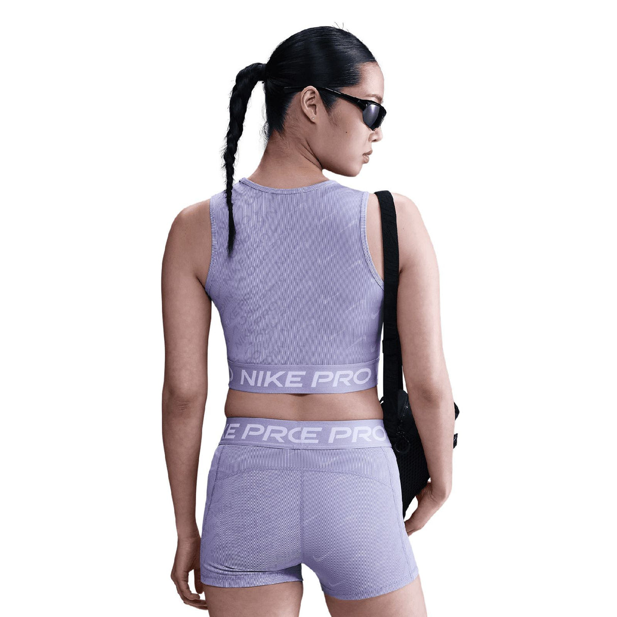 NIKE NP DF Wmns Crop Tank AOP Purple