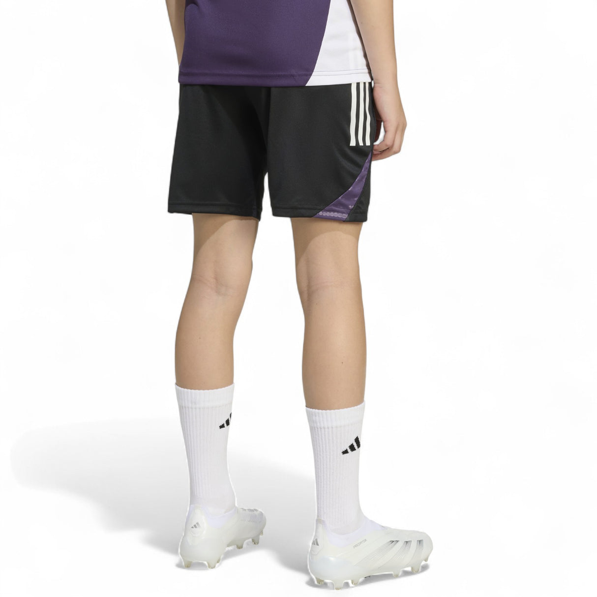adidas Manchester United Tiro Football 2025/26 Kids Training Short Model Side Back View