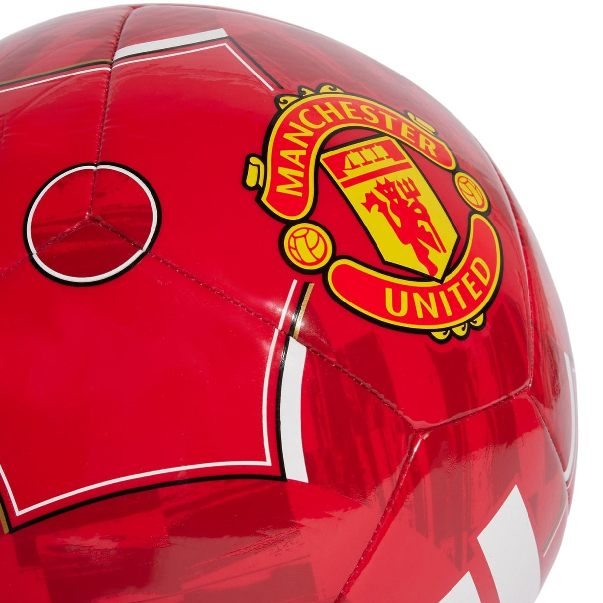 adidas Manchester United Football 2025/26 Home Club Football Close-Up Team Crest View