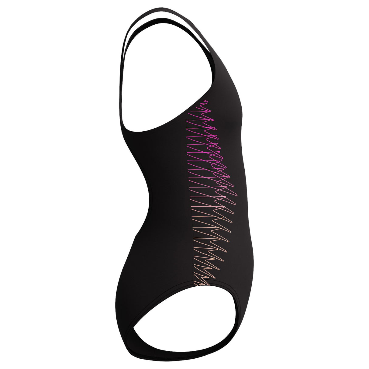 Speedo Girls Placement Muscleback Black