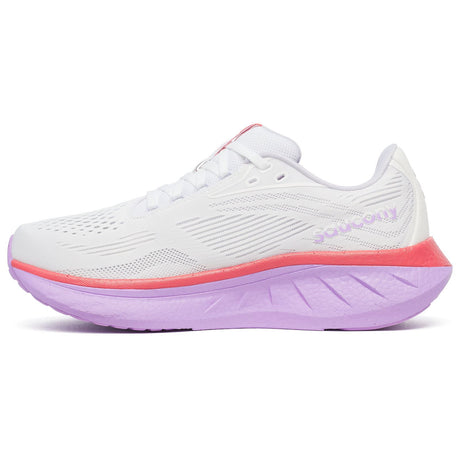 Saucony Womens Ride White/Coral