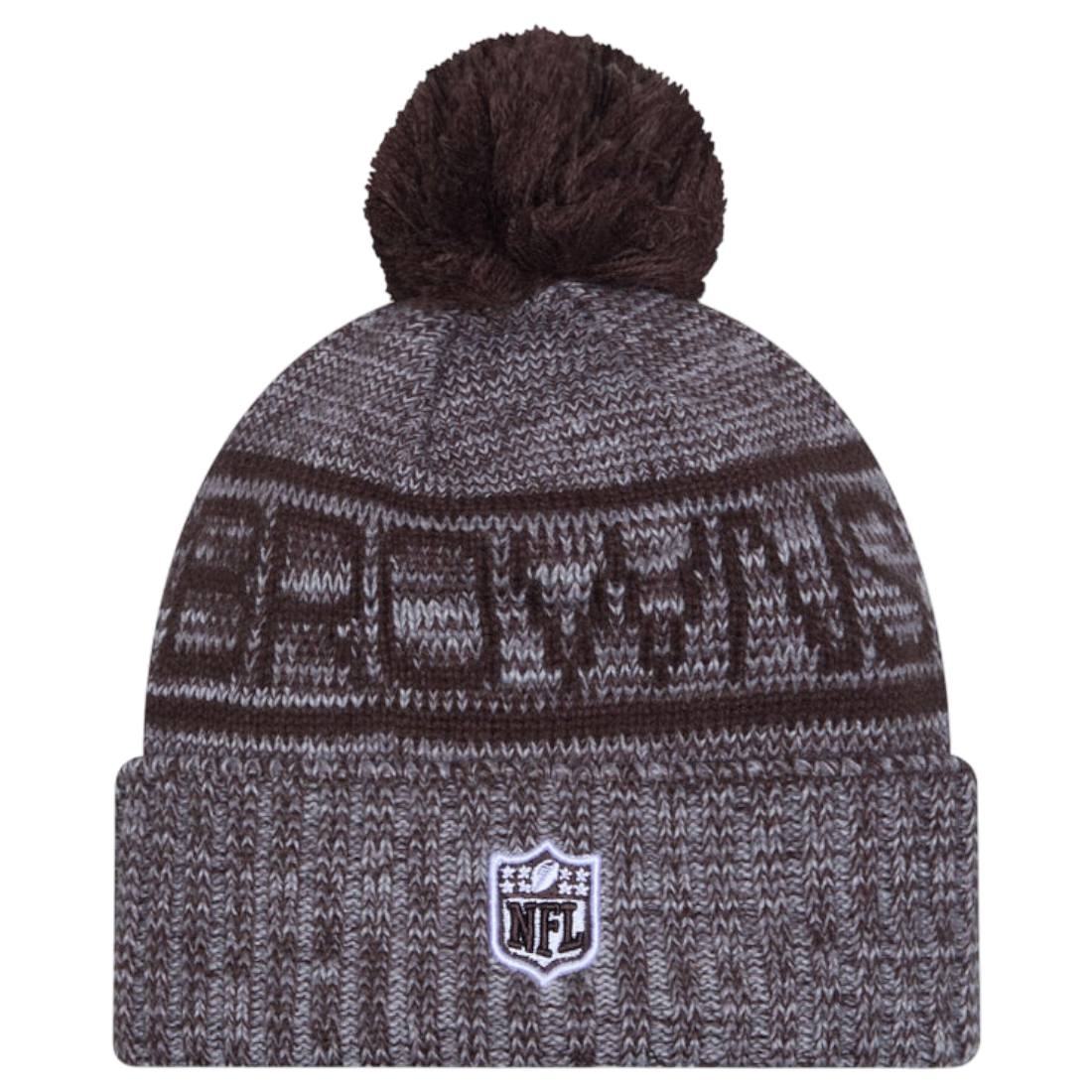 New Era NFL 25 Browns Bobble Hat Brown